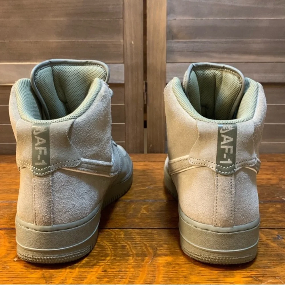 Nike Air Force 1 High Top Sneakers - Olive Stucco - Picture 4 of 15